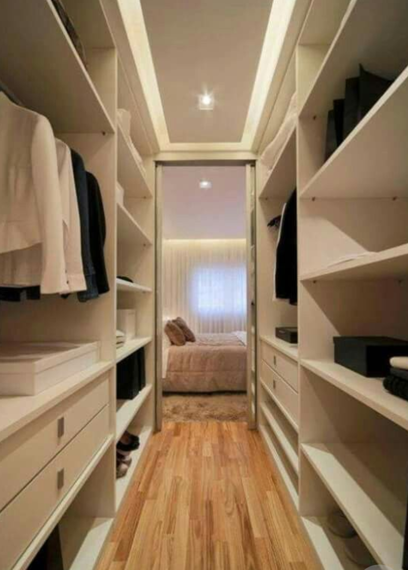 П-образная гардеробная комната в спальню Ленинск-Кузнецкий