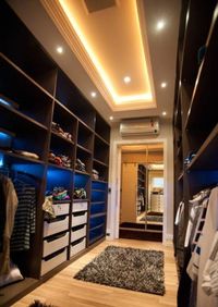 Большая открытая гардеробная комната с комбинированным наполнением Ленинск-Кузнецкий